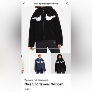 Nike Women's Sportswear Swoosh Sherpa Full-Zip Jacket